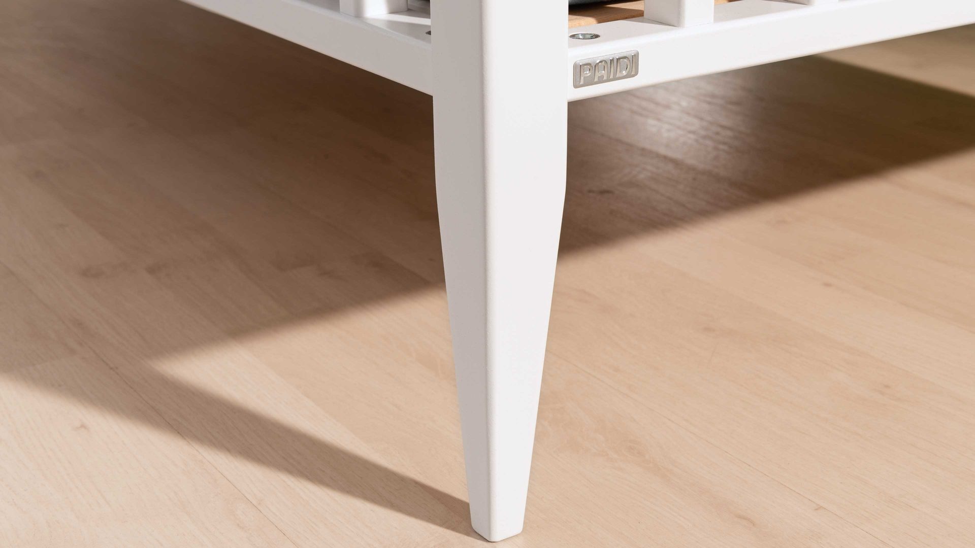 Babybett Paidi aus Holz in Weiß PAIDI Felie – Babybettgestell Kreideweiß - Liegefläche ca. 70 x 140 cm