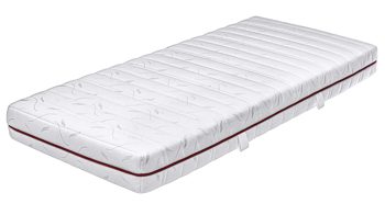 Federkernmatratze comfortmaster besser sitzen, liegen, leben aus Stoff in Weiß Comfortmaster Matratze Classic T H3, Taschenfederkern – Liegefläche ca. 200 x 200 cm