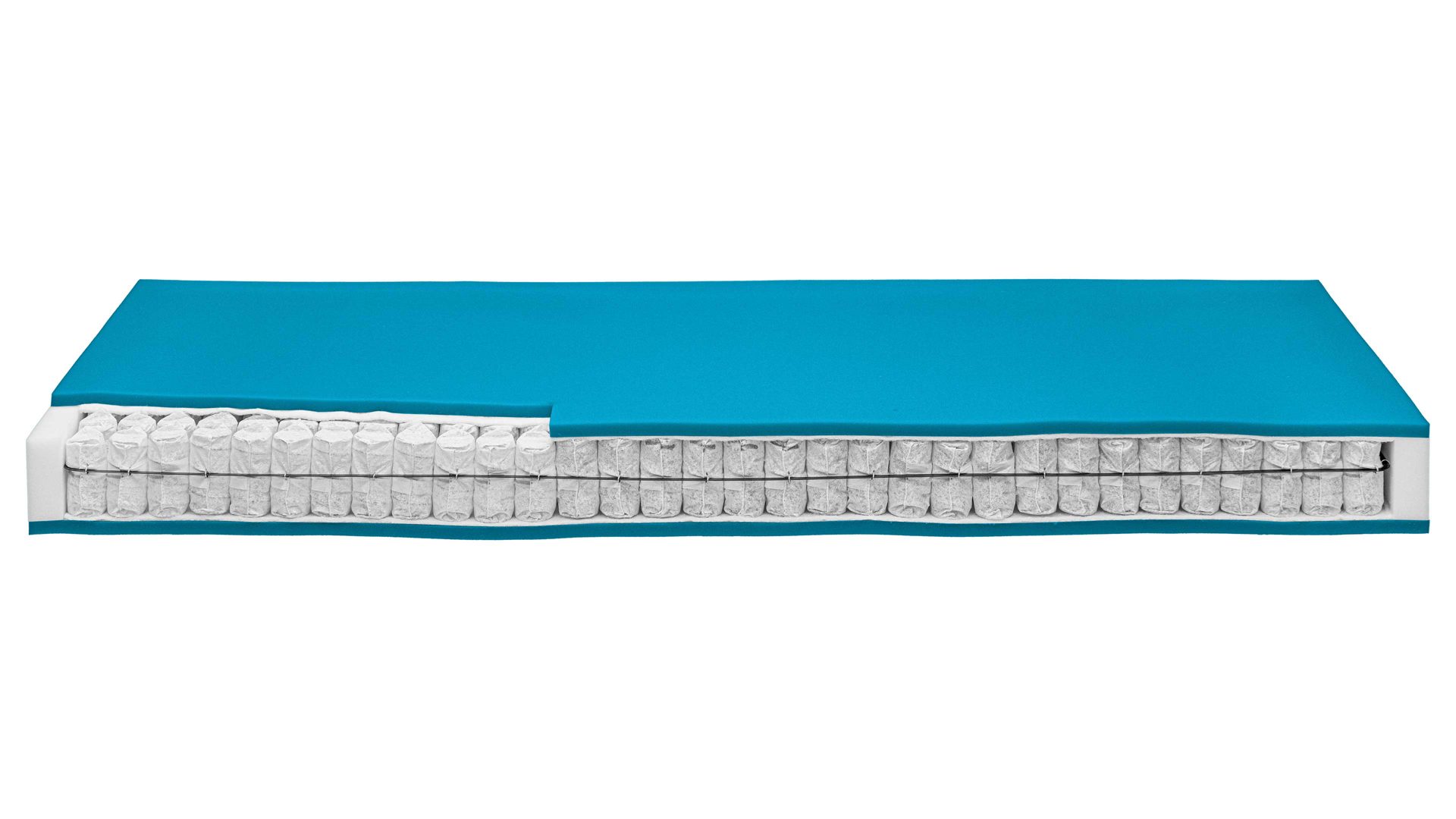 Federkernmatratze comfortmaster besser sitzen, liegen, leben aus Stoff in Weiß Comfortmaster Matratze Classic T H2, Taschenfederkern – Liegefläche ca. 180 x 220 cm