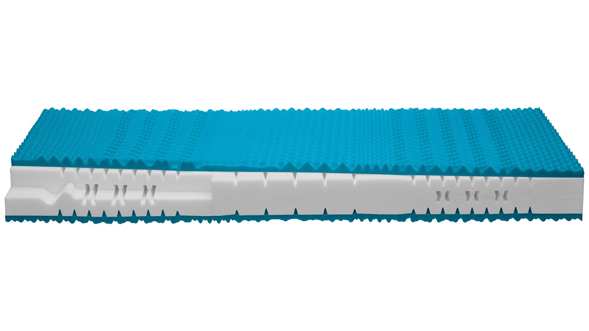 Kaltschaummatratze comfortmaster besser sitzen, liegen, leben aus Stoff in Weiß Comfortmaster Matratze Comfort S H2, Kaltschaum – Liegefläche ca. 70 x 180 cm