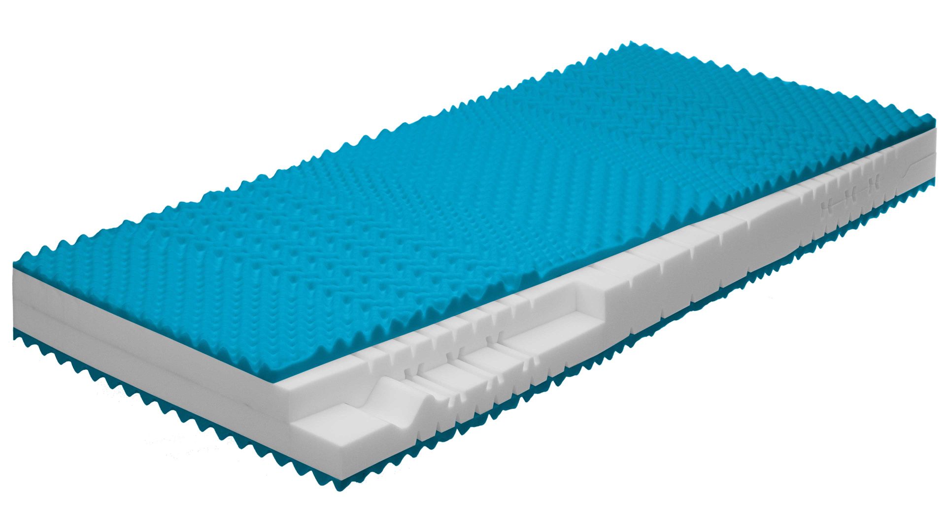 Kaltschaummatratze comfortmaster besser sitzen, liegen, leben aus Stoff in Weiß Comfortmaster Matratze Comfort S H3, Kaltschaum – Liegefläche ca. 80 x 200 cm