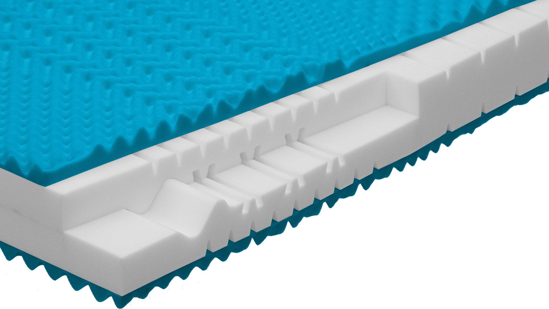 Kaltschaummatratze comfortmaster besser sitzen, liegen, leben aus Stoff in Weiß Comfortmaster Matratze Comfort S H3, Kaltschaum – Liegefläche ca. 90 x 200 cm