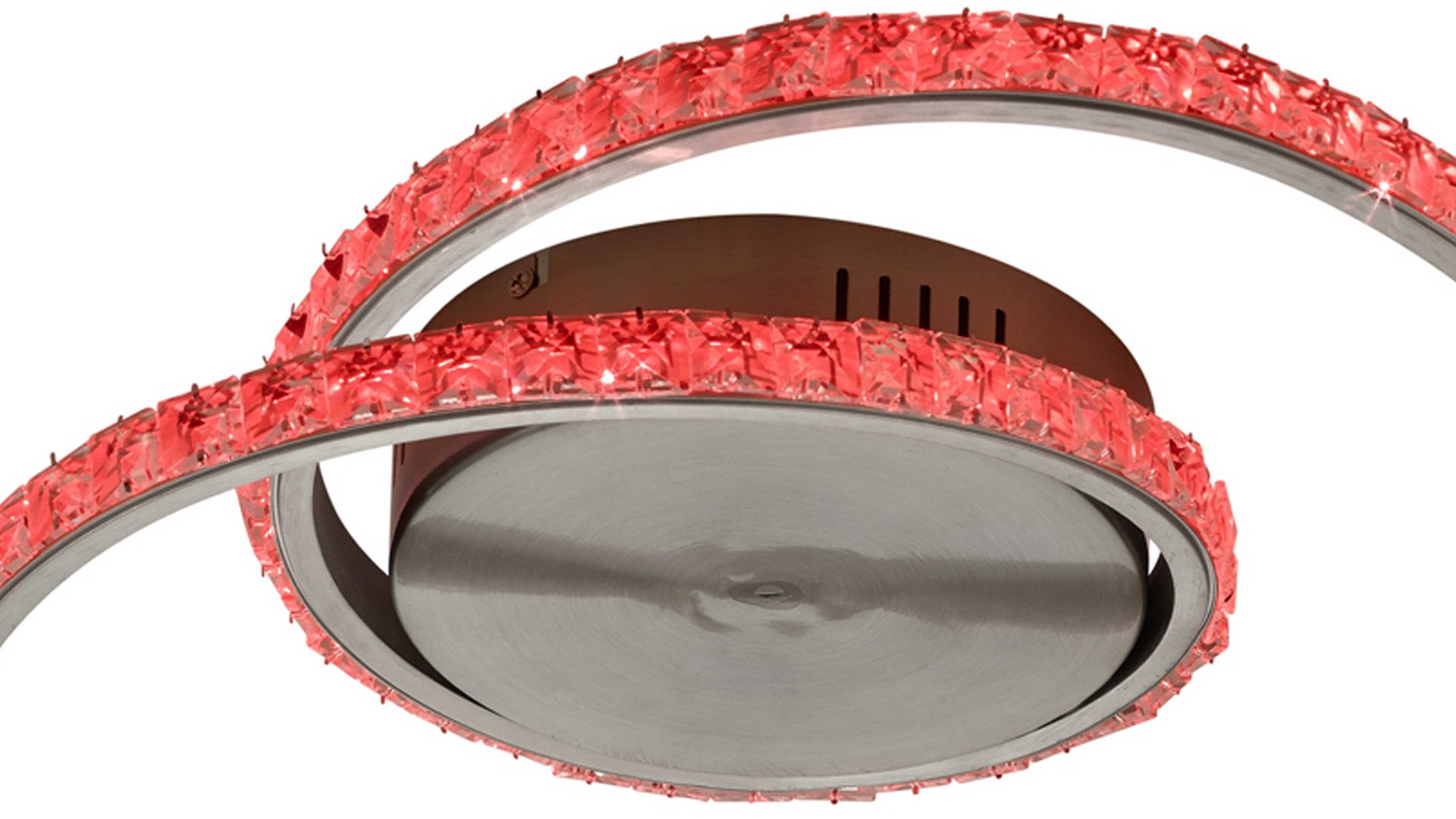 Deckenleuchte Reality leuchten aus Metall in Aluminium RL Deckenleuchte Rubin Aluminium & Acryl - Breite ca. 45 cm