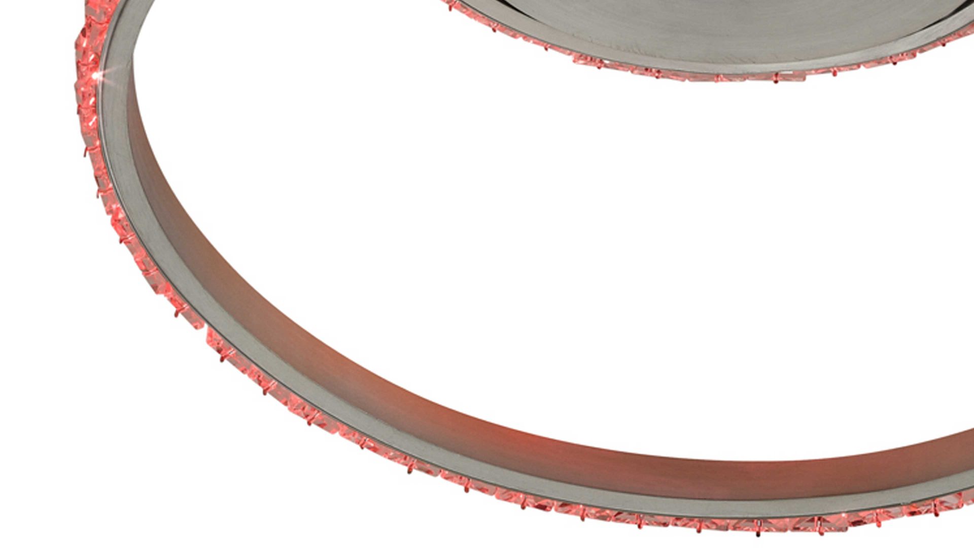 Deckenleuchte Reality leuchten aus Metall in Aluminium RL Deckenleuchte Rubin Aluminium & Acryl - Breite ca. 45 cm