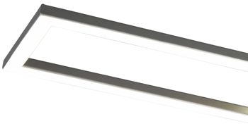 Deckenleuchte Reality leuchten aus Metall in Metallfarben RL Deckenleuchte Twister Nickel matt - Breite ca. 90 cm