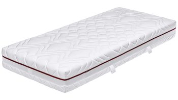 Federkernmatratze comfortmaster besser sitzen, liegen, leben aus Stoff in Weiß Comfortmaster Matratze Exklusiv T H2, Taschenfederkern – Liegefläche ca. 140 x 200 cm