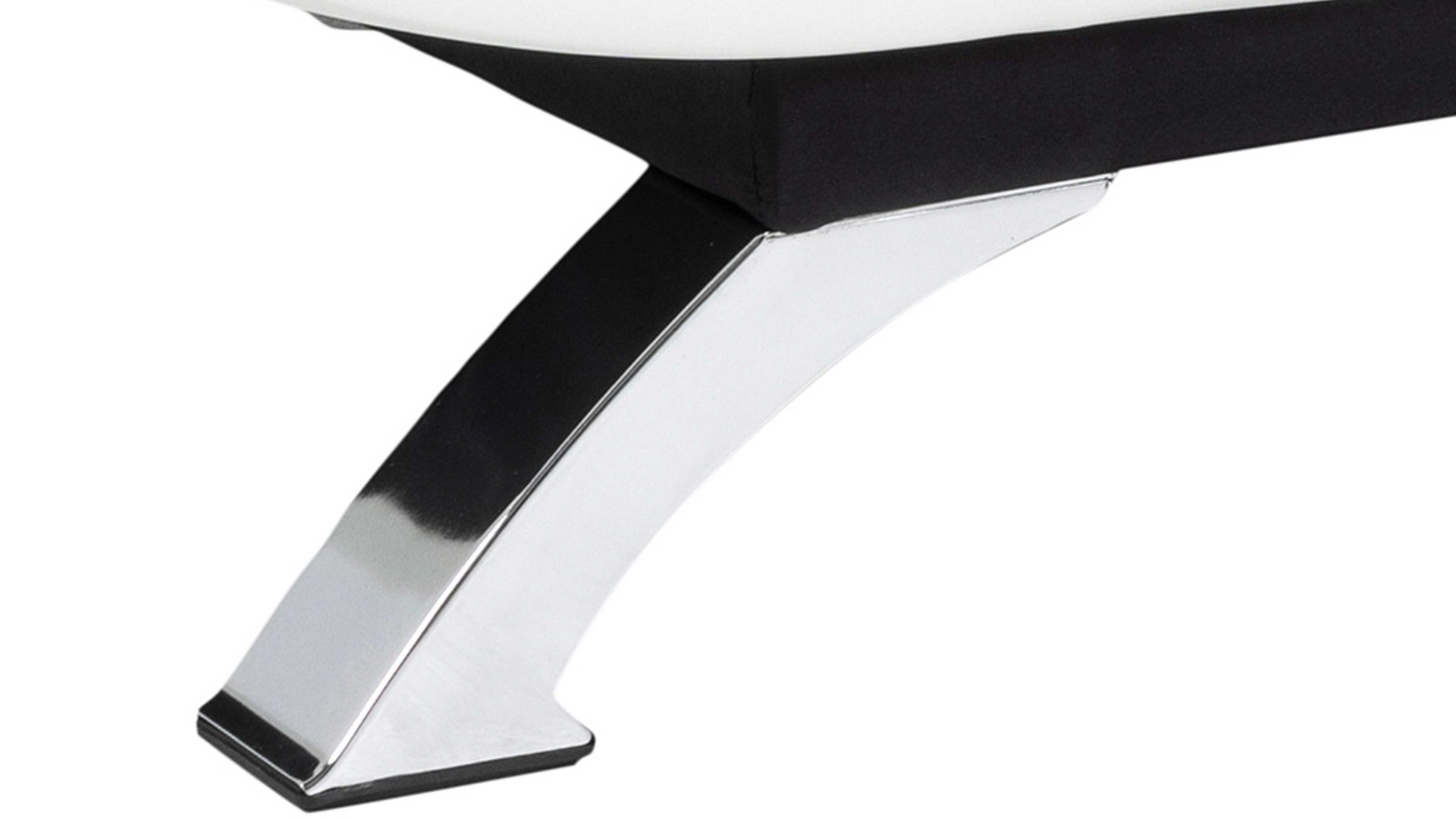 Schlafsofa Actona group aus Stoff in Grau Schlafsofa Faith - Schlafcouch als vielseitiges Polstermöbel hellgrauer Stoffbezug PorterYL26-16 & weißes Kunstleder, Chromfüße