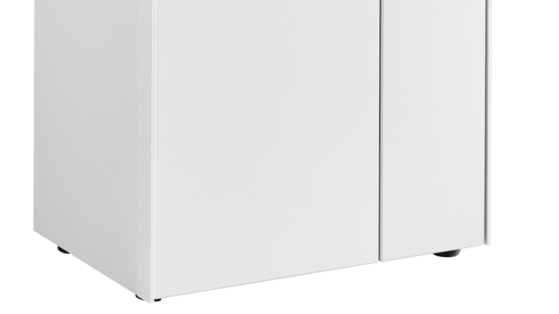 Vitrine Venjakob aus Kunststoff in Weiß VENJAKOB Wohnprogramm Sentino 3000 - Vitrine kristallweiße matte Lackoberflächen – ca. 62 x 174 x 43 cm