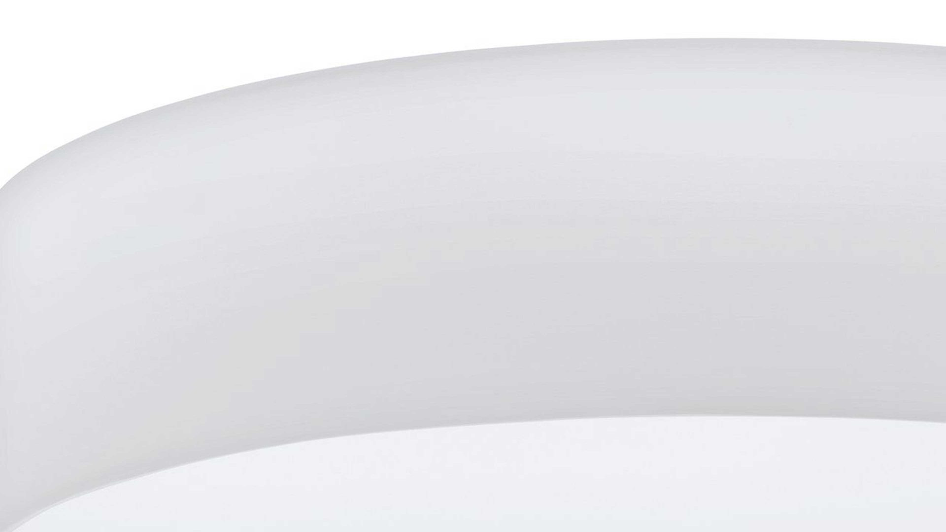 Deckenleuchte Eglo aus Stoff in Weiß EGLO Deckenleuchte Pasteri bzw. Deckenlampe weißes Leinen – Durchmesser ca. 57 cm