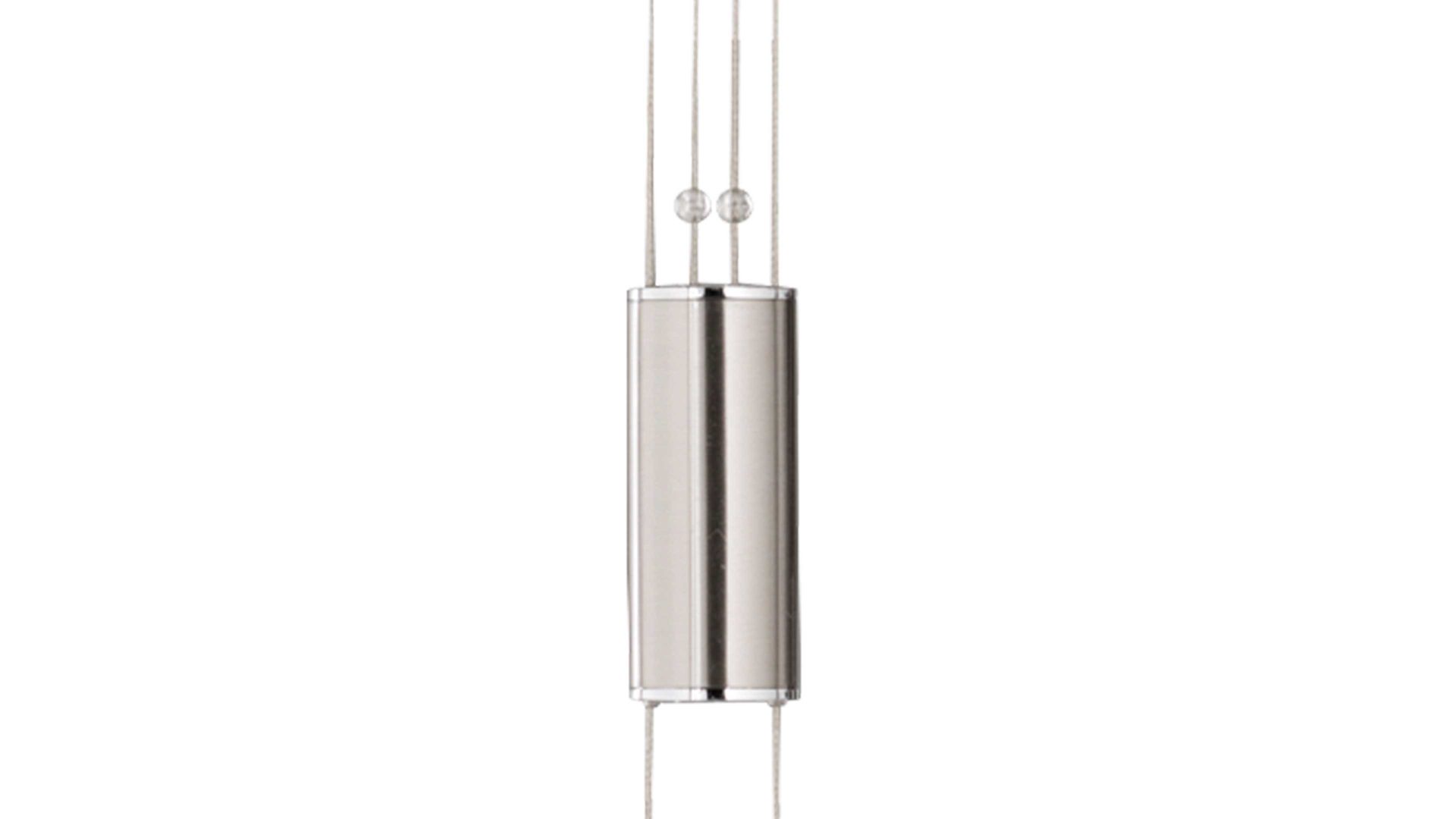 Pendelleuchte Fh fischer & honsel aus Glas in Weiß FH LED-Pendelleuchte Avignon opalweißes Glas & Nickel – Länge ca. 98 cm