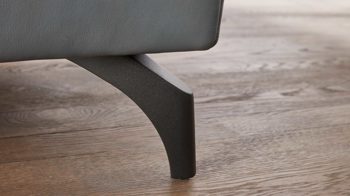 Ecksofa comfortmaster besser sitzen, liegen, leben aus Leder in Hellblau Comfortmaster Spektra 1267 - Ecksofa seefarbenes LongLife-Leder - Stellfläche ca. 289 x 243 cm