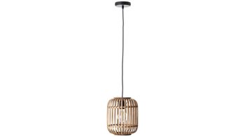 Pendelleuchte Brilliant aus Geflecht in Hellbraun Brilliant Pendelleuchte Woodrow hellbrauner Bambus - Breite ca. 21 cm