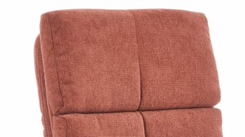 Relaxsessel KAWOO aus Stoff in Orange KAWOO Polsterprogramm Torino XC - Relaxsessel kupferfarbenes Flachgewebe Paris & schwarzer Sternfuß