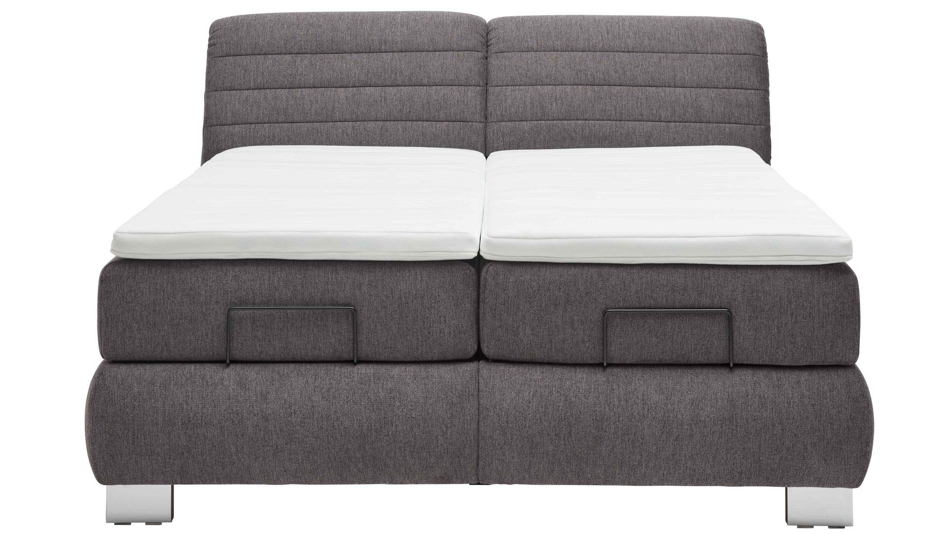Boxspringbett comfortmaster besser sitzen, liegen, leben aus Stoff in Anthrazit Comfortmaster OC-BX21015 - Boxspringbett anthrazitfarbener Stoffbezug Brego 321200 – Liegefläche ca. 180 x 200 cm