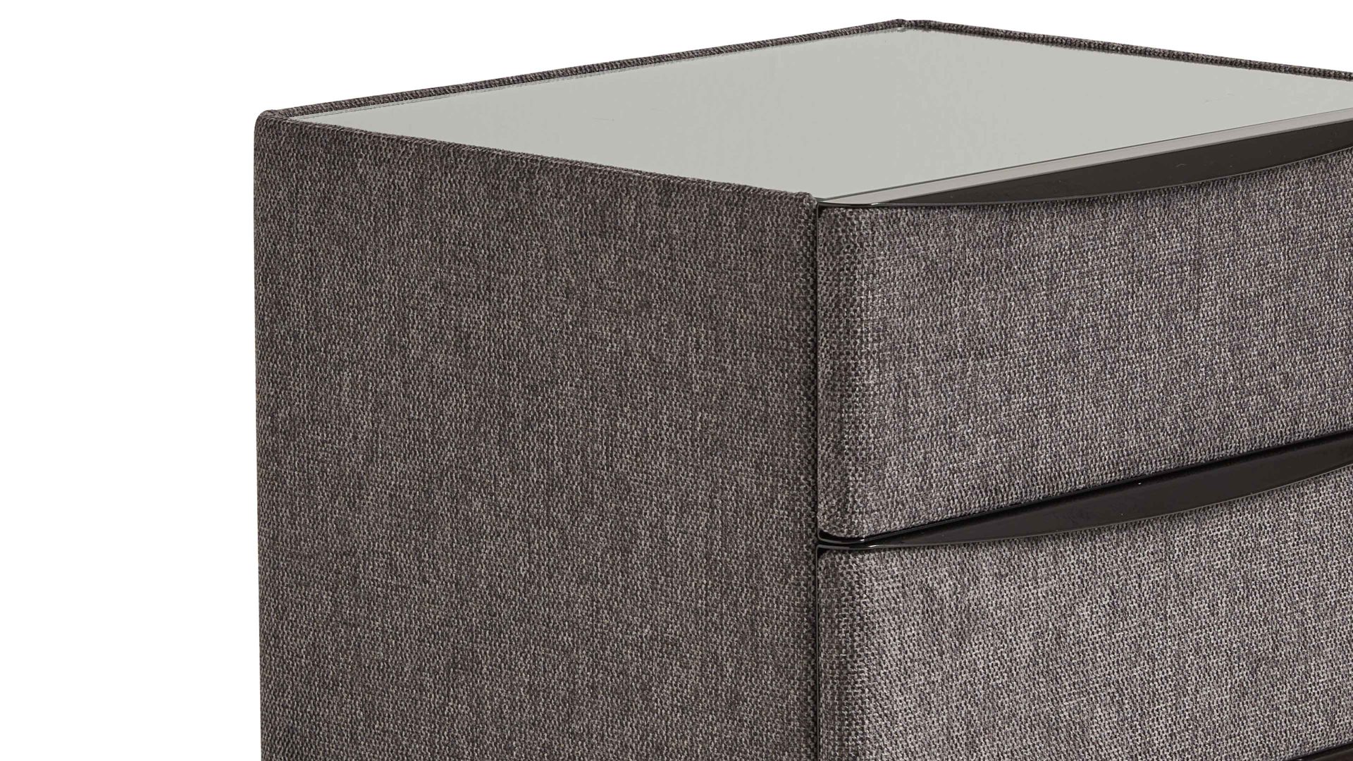 Nachtkommode comfortmaster besser sitzen, liegen, leben aus Stoff in Anthrazit Comfortmaster OC-BX21015 - Nachtkommode 67 anthrazitfarbener Stoffbezug Brego 321200 – drei Schubladen