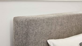 Boxspringbett comfortmaster besser sitzen, liegen, leben aus Stoff in Grau Comfortmaster OC-BX21013 - Boxspringbett grauer Webstoff Brego 321100 – Liegefläche ca. 180 x 200 cm