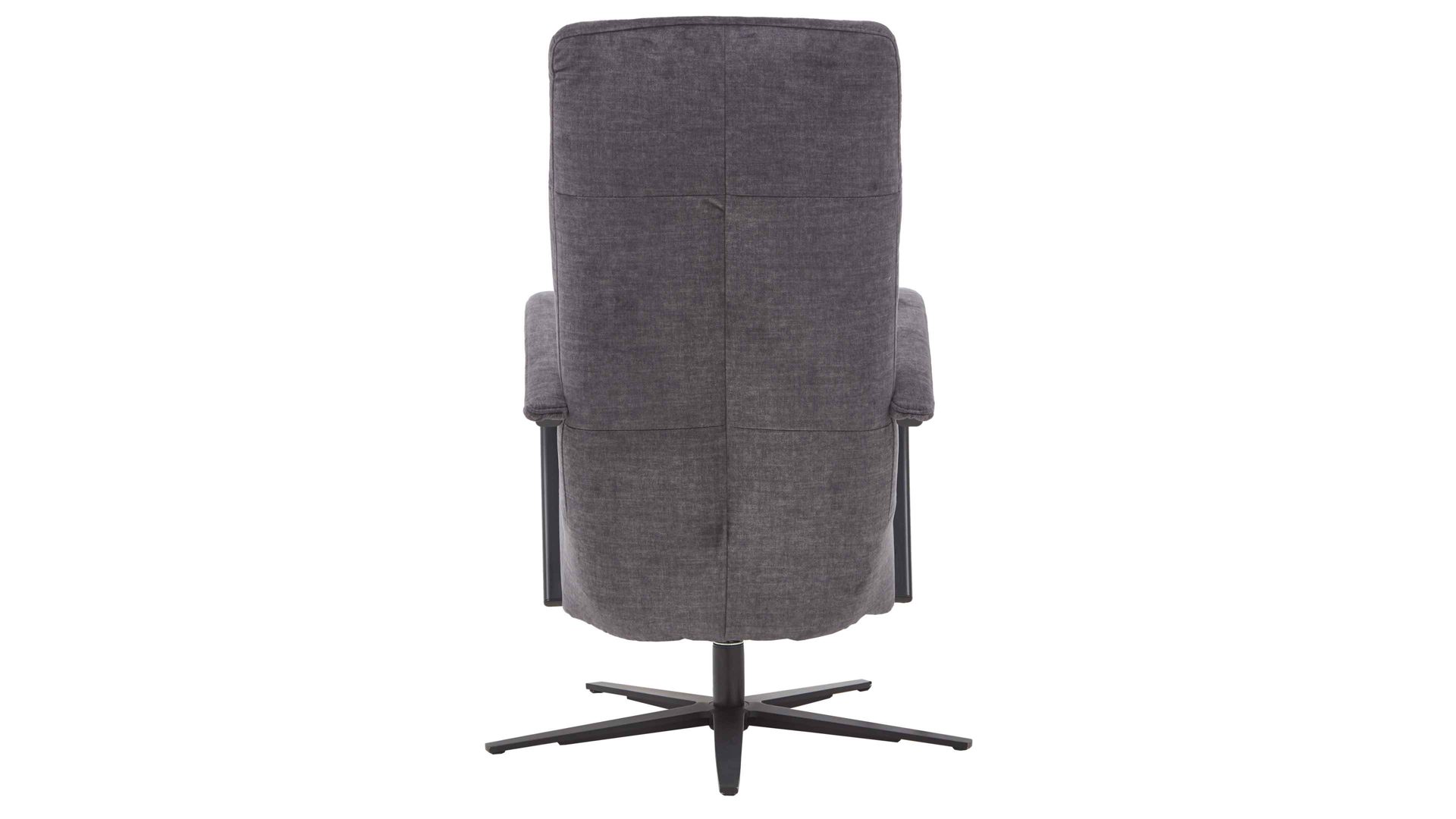 Relaxsessel modulmaster aus Stoff in Anthrazit Modulmaster MM-ZE1062 - Relaxsessel 1DRF M2 anthrazitfarbener Velours Joyce & schwarzer Sternfuß AD4S
