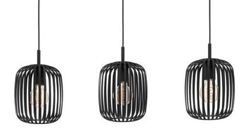 Pendelleuchte Eglo aus Metall in Schwarz EGLO Hängeleuchte Romazzina schwarzer Stahl - Länge ca. 90 cm