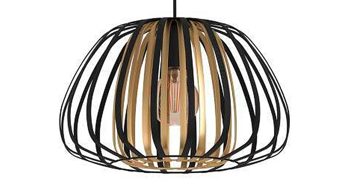 Pendelleuchte Eglo aus Metall in Schwarz EGLO Pendelleuchte Encinitos Schwarz & Gold - Durchmesser ca. 38 cm