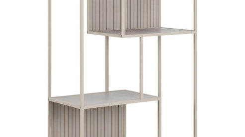 Regal Actona group aus Metall in Grau Regal Seaford im Industrielook Grau – ca. 77 x 185 cm