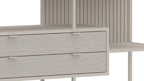 Regal Actona group aus Metall in Grau Regal Seaford im Industrielook grau - ca. 114 x 78 cm