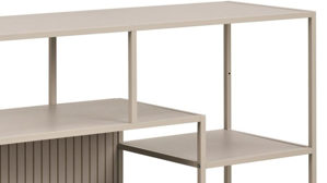 Regal Actona group aus Metall in Grau Regal Seaford im Industrielook grau - ca. 114 x 78 cm