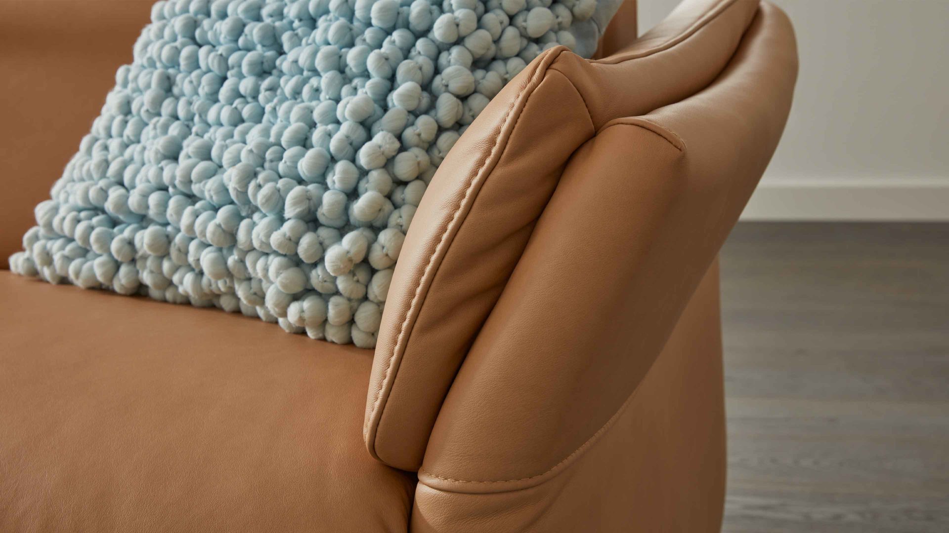 Ecksofa modulmaster aus Leder in Hellbraun Modulmaster MM-PN1161 - Ecksofa honigfarbenes Leder Torro & schwarze Metallfüße - Stellfläche ca. 169 x 285 cm