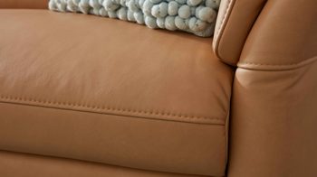 Ecksofa modulmaster aus Leder in Hellbraun Modulmaster MM-PN1161 - Ecksofa honigfarbenes Leder Torro & schwarze Metallfüße - Stellfläche ca. 169 x 285 cm