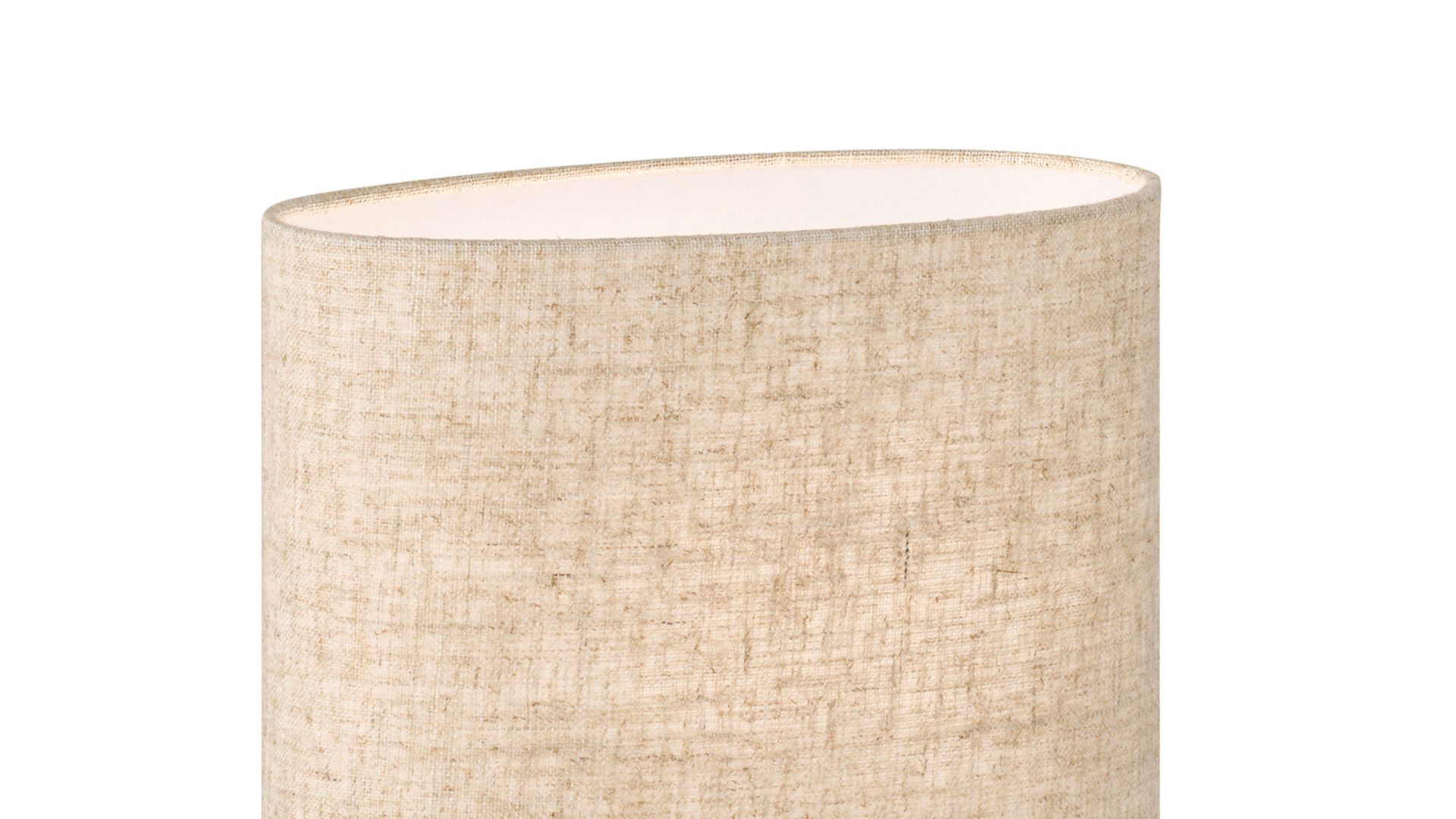 Tischleuchte Fh fischer & honsel aus Textil in Beige FH Tischleuchte Tobse holzfarbene Keramik & Leinen - Höhe ca. 39 cm