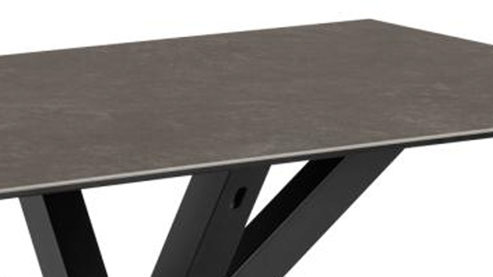 Esstisch Actona group aus Keramik in Schwarz Esstisch Heaven Schwarz & Metall - ca. 135 x 80 cm