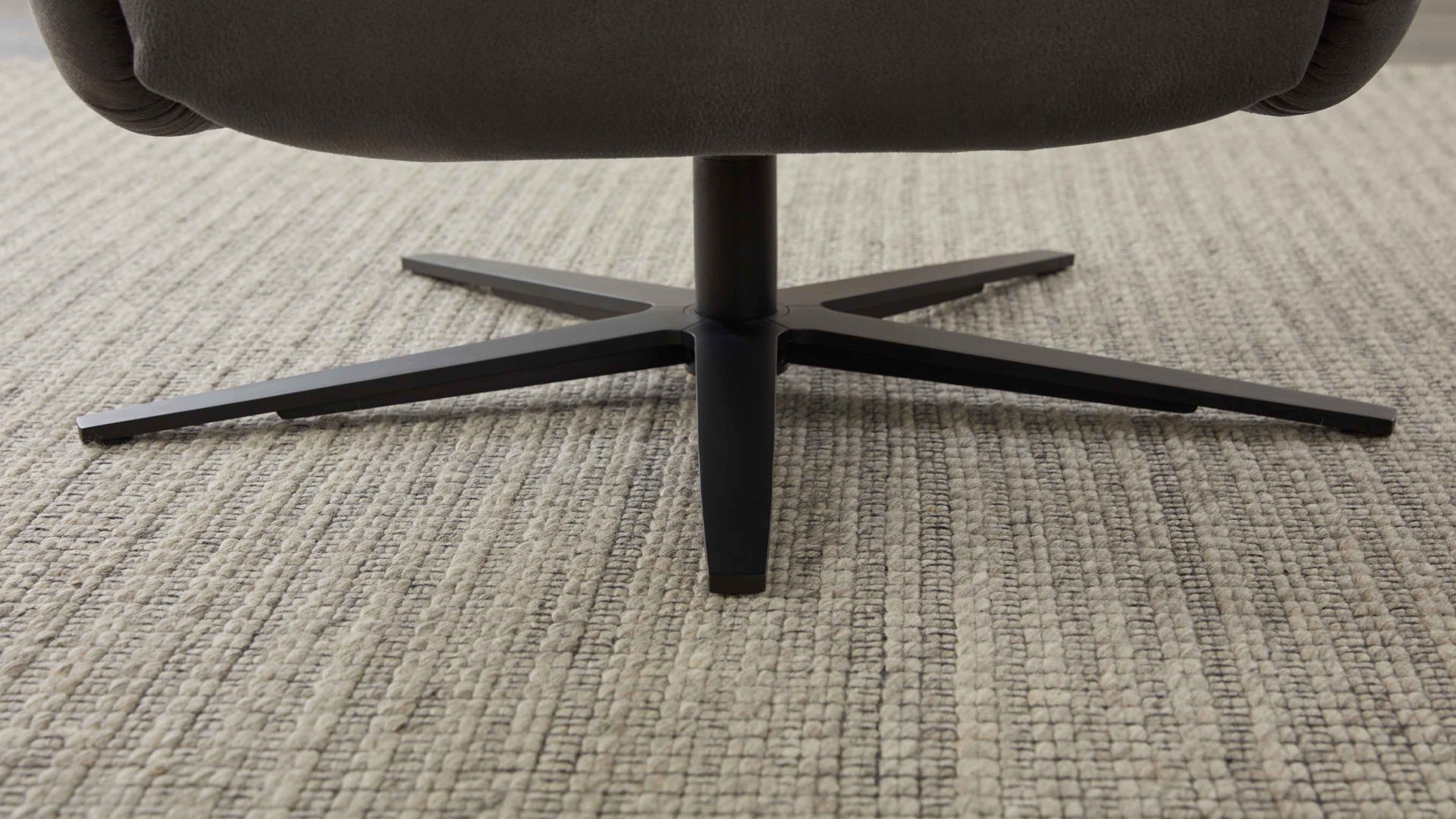 Relaxsessel modulmaster aus Stoff in Anthrazit Modulmaster MM-ZE1062 - Relaxsessel 1DRF anthrazitfarbener Stoffbezug Deluxe & schwarzer Sternfuß AD4S