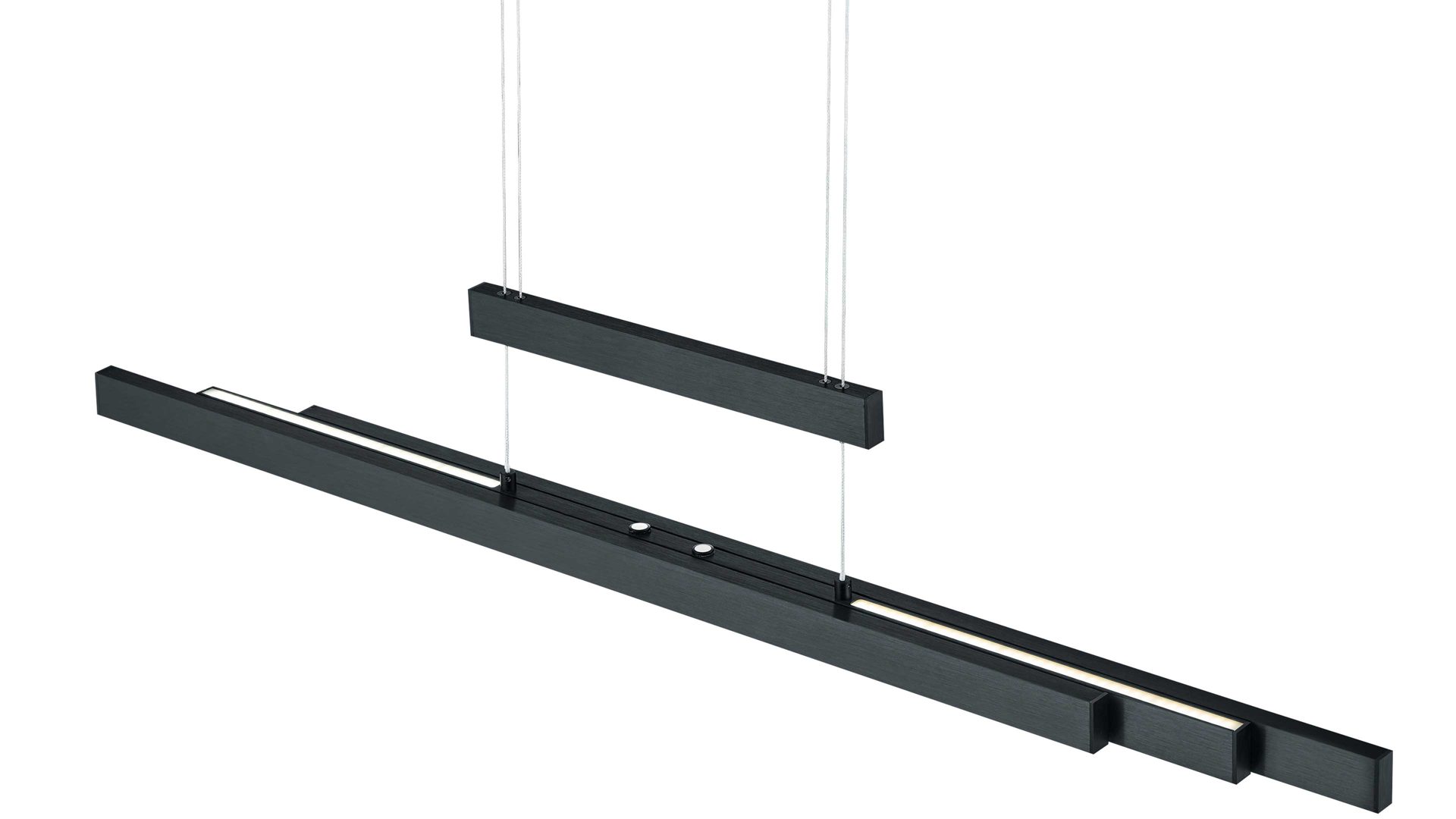 Pendelleuchte Trio lighting for you aus Metall in Schwarz TRIO Leuchten Serie Trajan mattschwarzes Metall - Länge ca. 151 cm