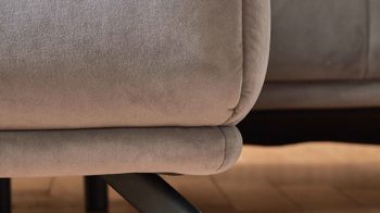 Ecksofa modulmaster aus Stoff in Grau Modulmaster MM-MP1152 - Wohnlandschaft graue Wirkware Salsa & schwarze Metallfüße - Stellfläche ca. 212 x 383 cm