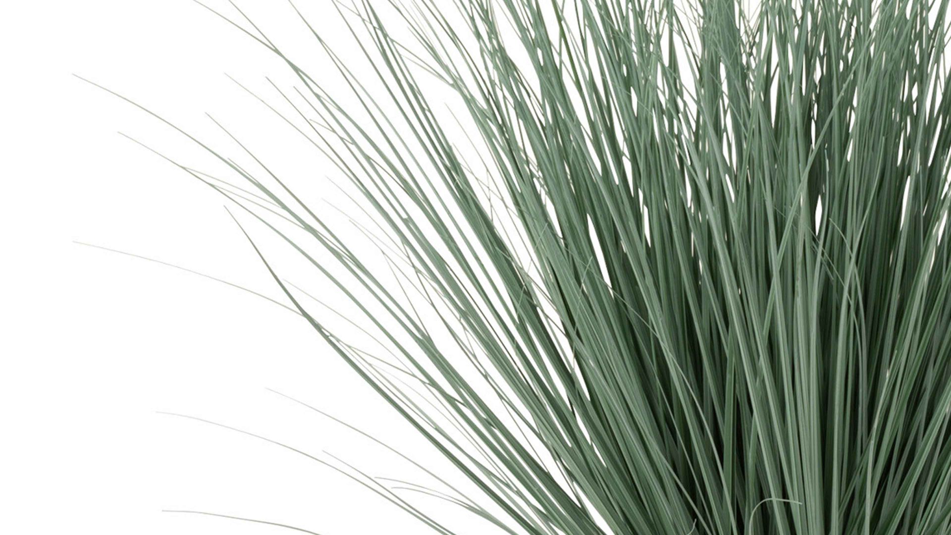 Pflanze Jolipa aus Kunststoff in Grün Ziergras im Übertopf grüner Kunststoff & Metall - Höhe ca. 82 cm