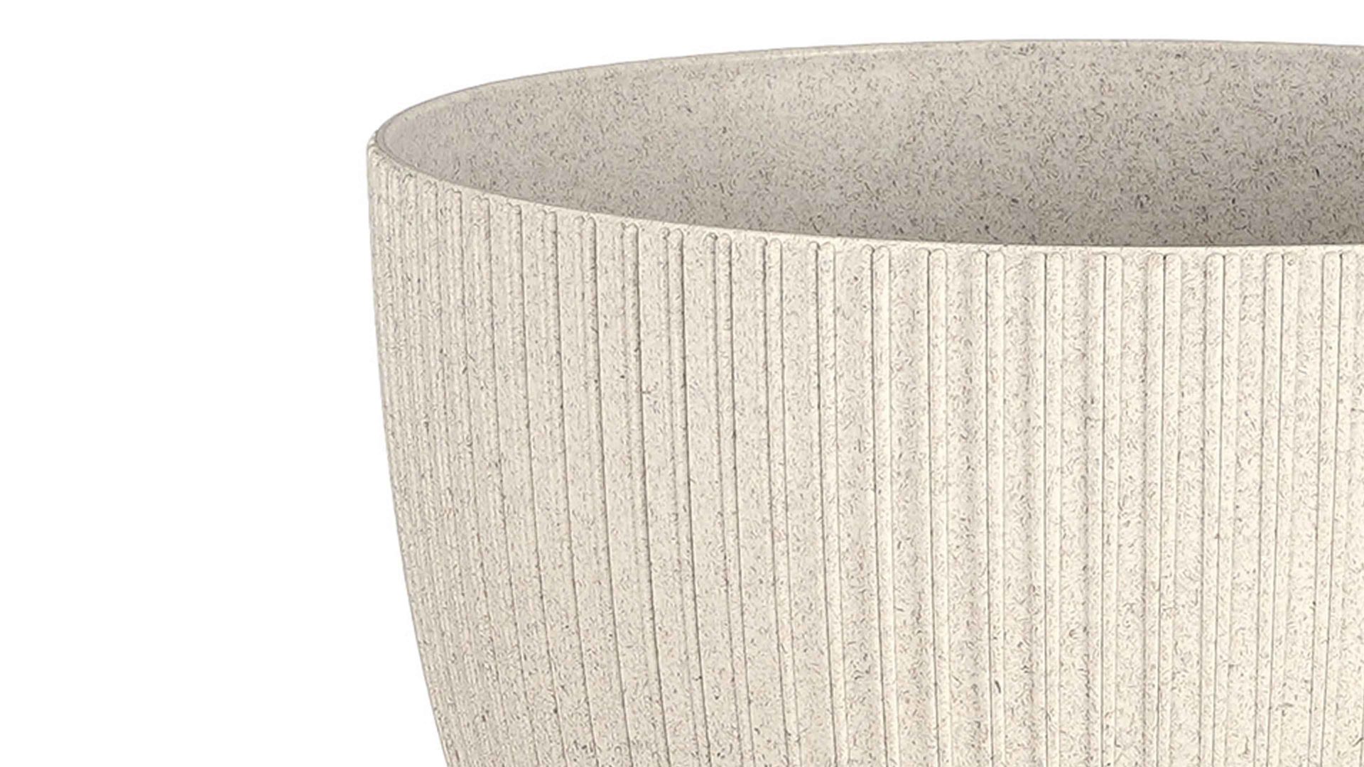 Pflanzkübel Edelman® aus Kunststoff in Weiß Pflanzschale Doppio weißer Kunststoff - Durchmesser ca. 40 cm