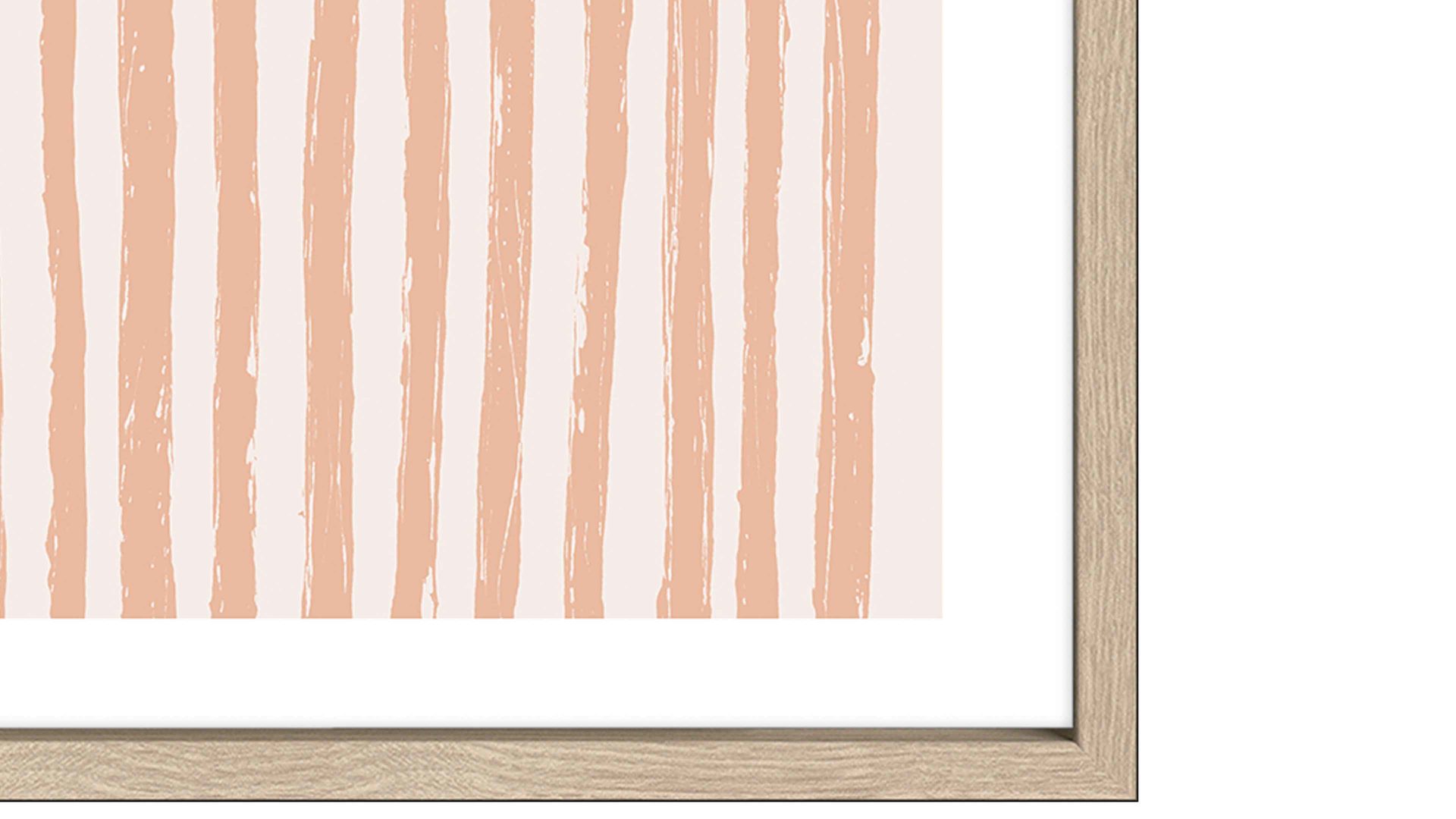 Kunstdruck Pro®art bilderpalette aus Karton / Papier / Pappe in Weiß PRO®ART Kunstdruck Shapes Of The Earth II Weiß & Apricot - ca. 50 x 70 cm