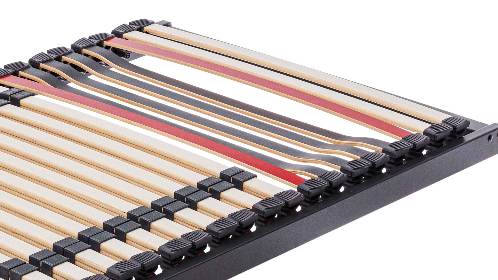 Lattenrost Interliving aus Holz in Anthrazit Interliving Lattenrost Serie 1950 ohne Verstellung – Liegefläche ca. 90 x 220 cm