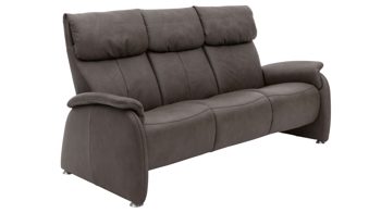 Dreisitzer comfortmaster besser sitzen, liegen, leben aus Leder in Dunkelbraun Comfortmaster Dreisitzer 4898 canyonfarbenes LongLife-Leder LG18 - Breite ca. 205 cm