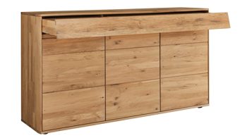 Sideboard Decker aus Holz in Holzfarben Sideboard biancofarbene Wildeiche – Breite ca. 185 cm