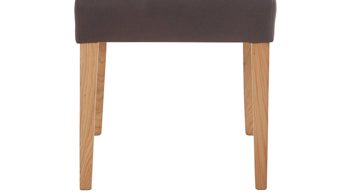 Polsterstuhl Niehoff sitzmoebel aus Mikrofaser in Braun NIEHOFF SITZMÖBEL Bornholm Polsterstuhl brauner Bezug & Eichegestell