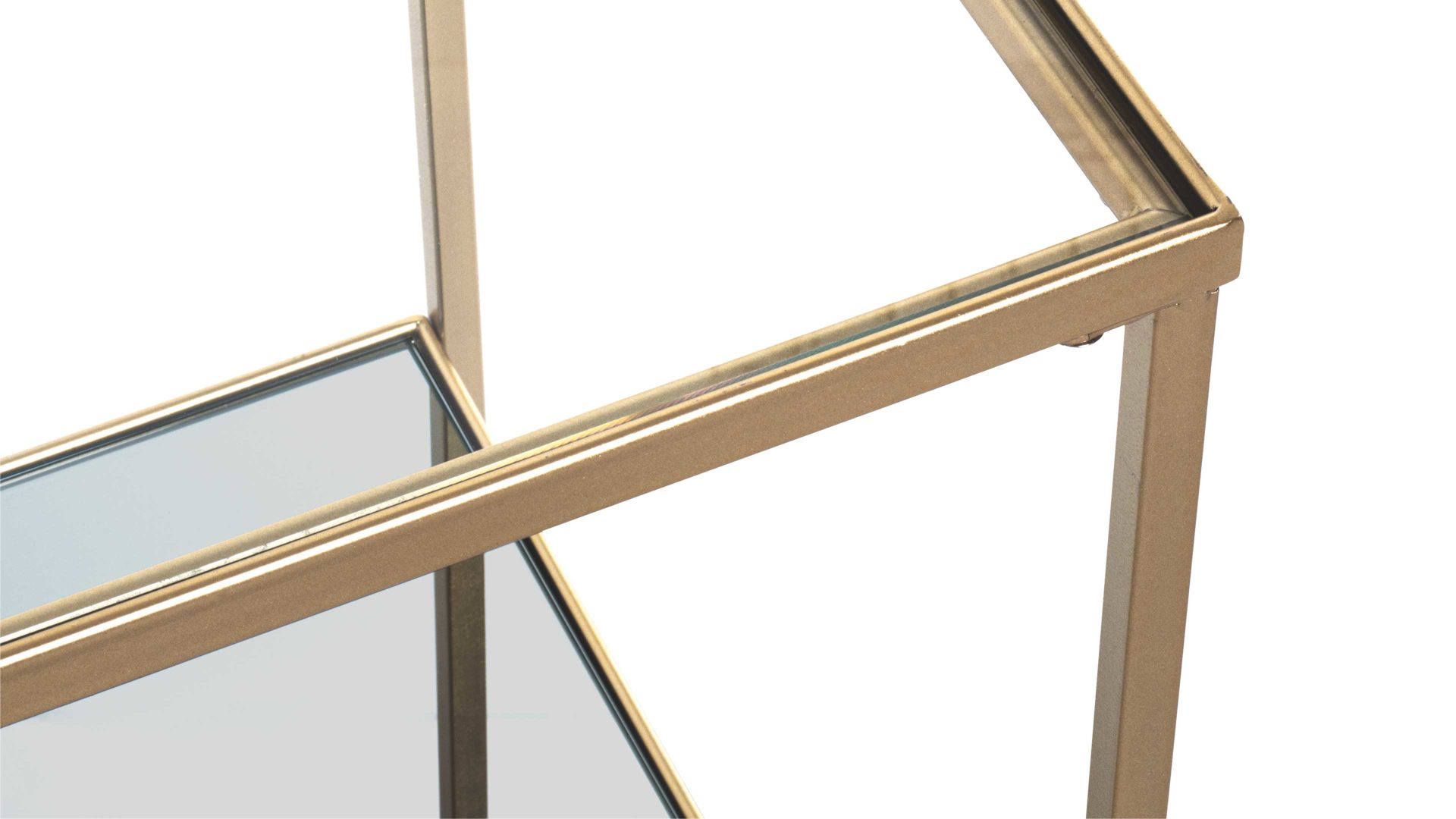 Beistelltisch Haku aus Metall in Metallfarben Beistelltisch goldfarbenes Metall - Breite ca. 39 cm