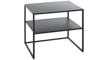 Beistelltisch Haku aus Metall in Schwarz Beistelltisch - Breite ca. 50 cm schwarzes Metall