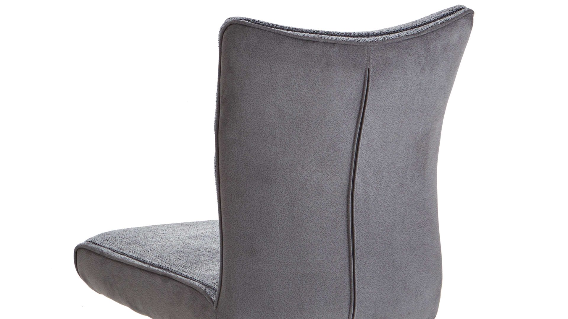 Polsterstuhl Mca furniture aus Stoff in Dunkelgrau Polsterstuhl mit Drehfunktion Dunkelgrau & Schwarz