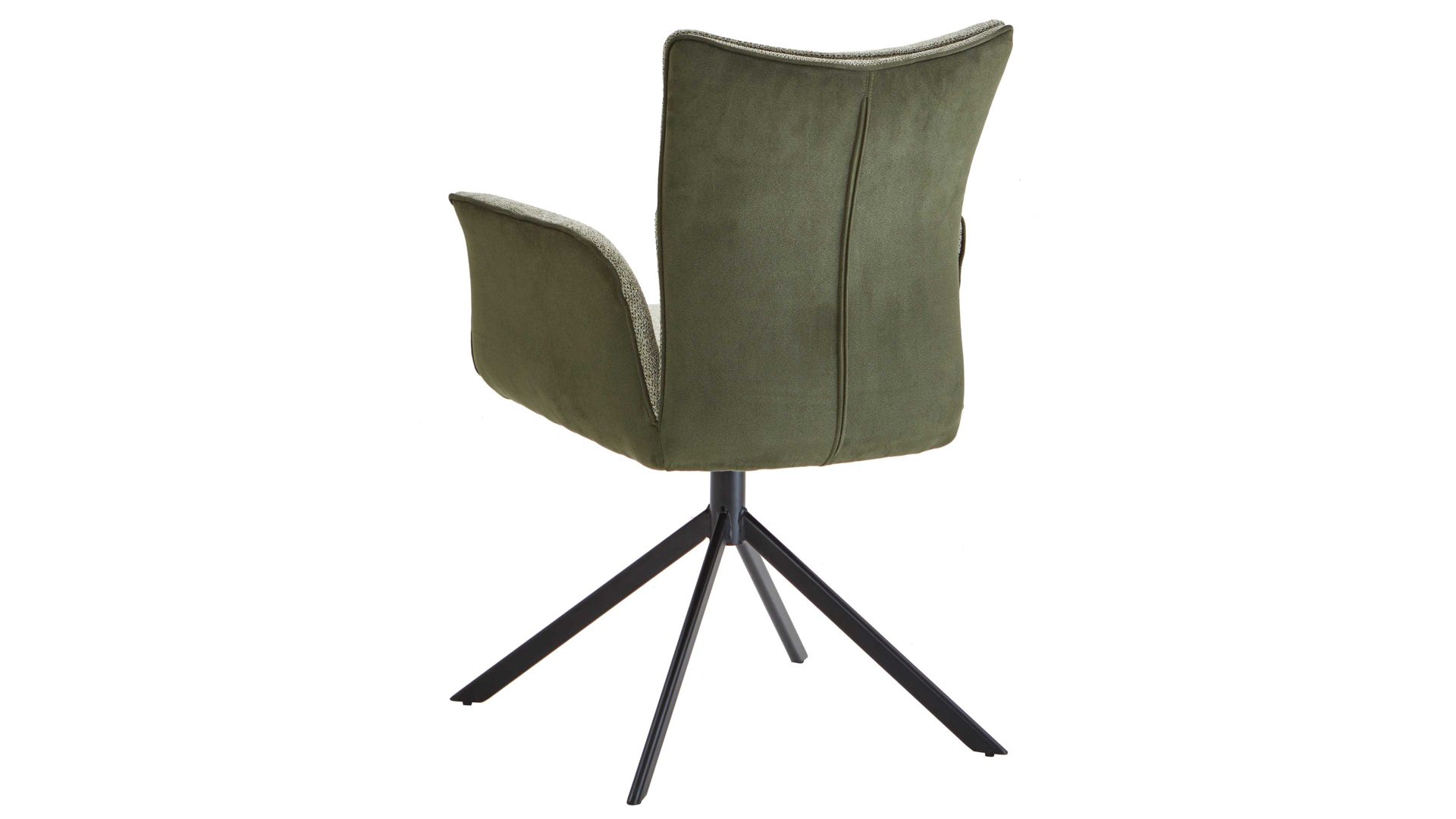 Polsterstuhl Mca furniture aus Stoff in Grün Polsterstuhl mit Drehfunktion Olivgrün & Schwarz