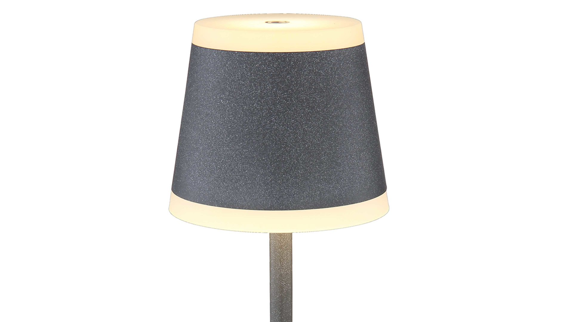 Solarleuchte Globo lighting aus Metall in Dunkelgrau GLOBO Akku-Solarleuchte graues Metall & opalfarbenes Acryl