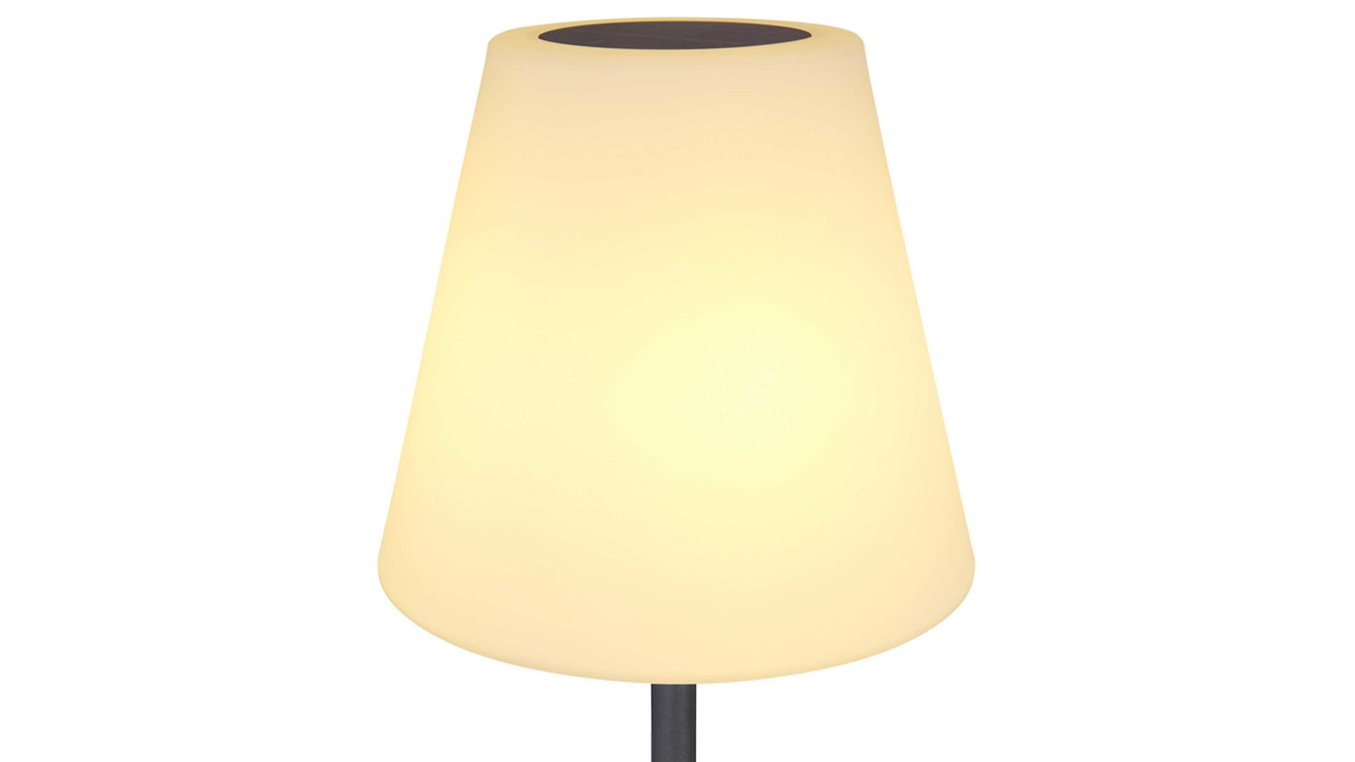 Solarleuchte Globo lighting aus Kunststoff in Weiß GLOBO Akku-Solarleuchte Opal & Schwarz - Höhe ca. 70 - 150 cm