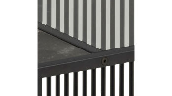 Couchtisch Actona group aus MDF in Schwarz Couchtisch Strington rauchfarbenes Glas & schwarze Marmoroptik, schwarzes Metallgestell - ca. 80 x 80 cm