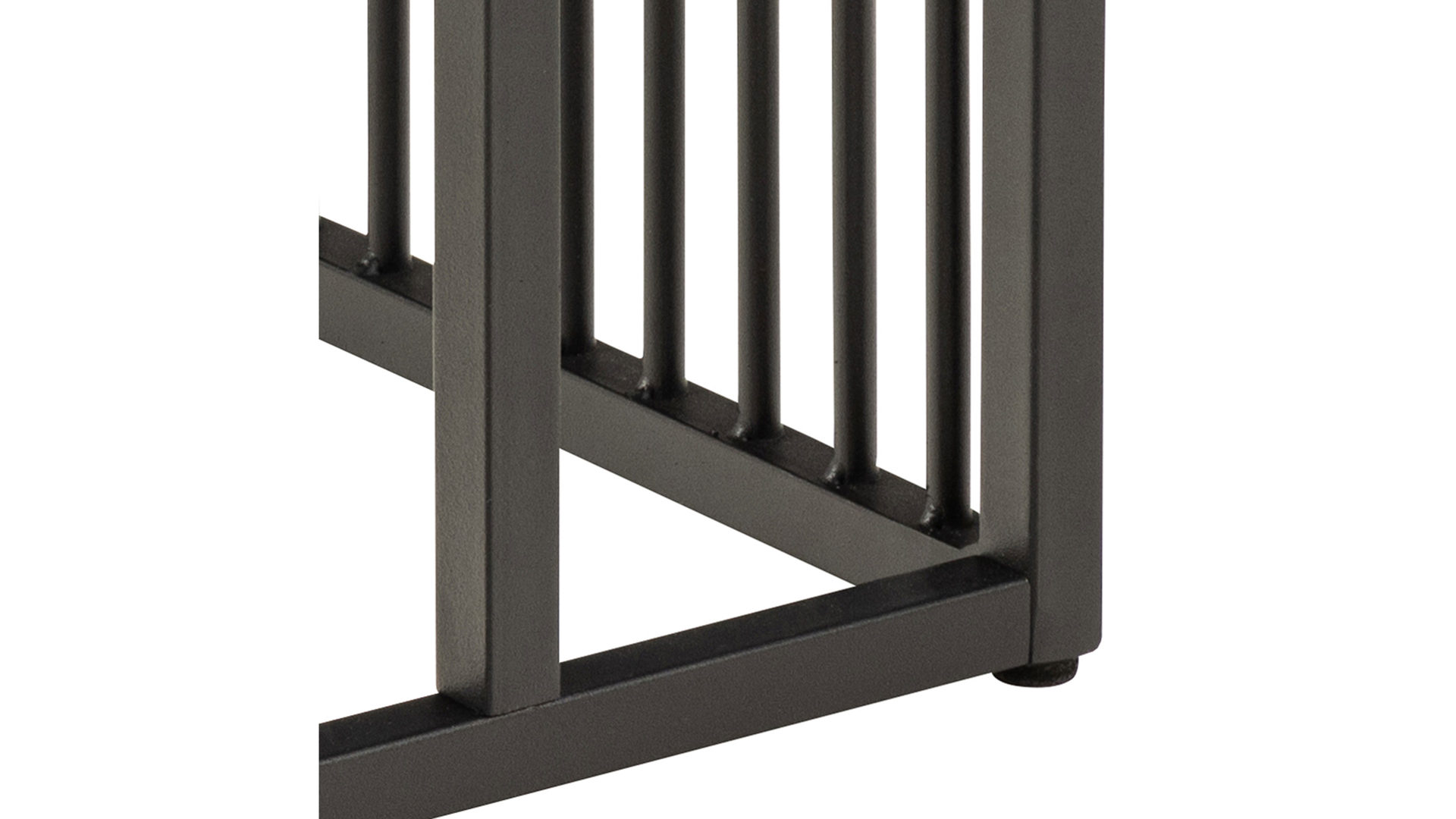 Beistelltisch Actona group aus MDF in Schwarz Beistelltisch Strington schwarze Marmoroptik & schwarzes Metallgestell