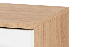 Garderobenschrank Innostyle aus Holz in Weiß Garderobenprogramm Fun - Garderobenschrank Weiß & Artisan Eiche, Hirnholz - Höhe ca. 195 cm