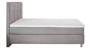 Boxspringbett comfortmaster besser sitzen, liegen, leben aus Stoff in Hellgrau Comfortmaster Boxspringbett Karat Classic 3 hellgrauer Stoffbezug Camal 106 - Liegefläche ca. 180 x 200 cm
